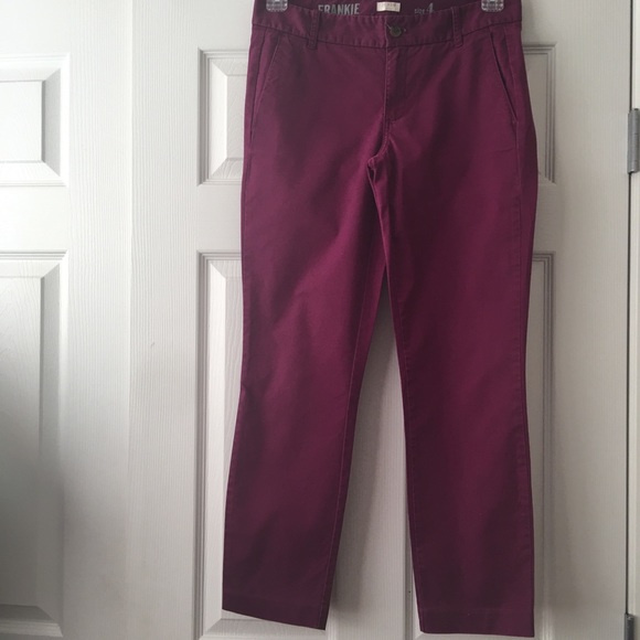 J. Crew Frankie Purple Pants Size 4